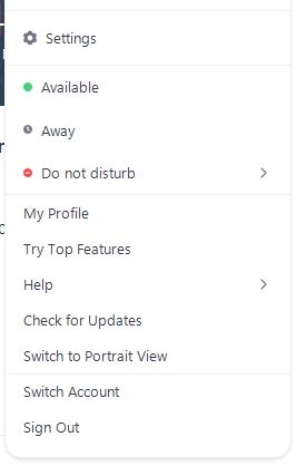 Zoom options Zoom options
